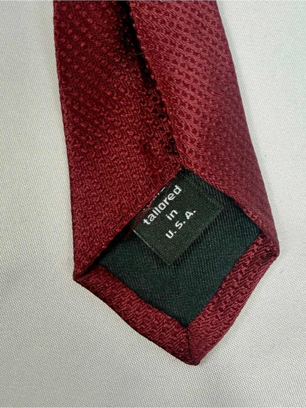 Murano Extra Long Burgundy 100% Silk Tie NWT Men’s XL Necktie